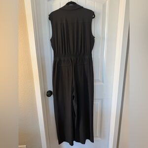 Athleta Black Brooklyn Heights Sleeveless Wide Leg Jumpsuit